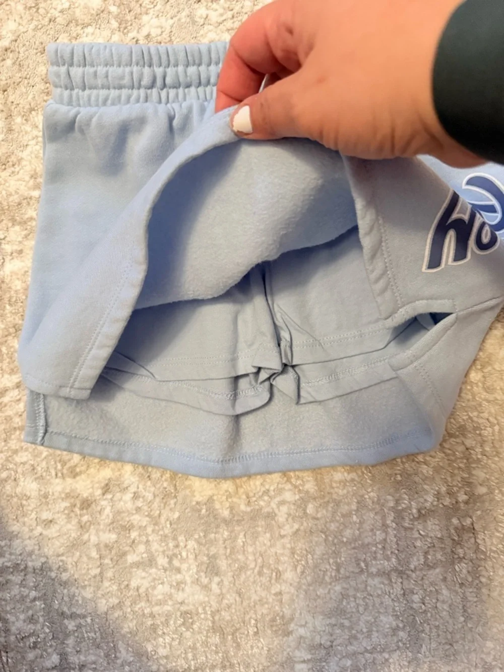 Bluey Light Blue Girls' Skort with Script Logo size S 6/6X